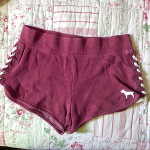 PINK Tie-Knot Shorts